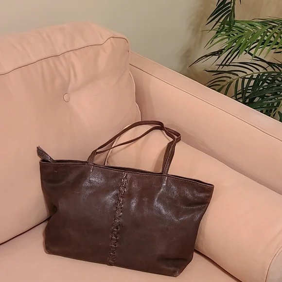 Latico Brown Leather Tote Bag - Picture 2 of 11